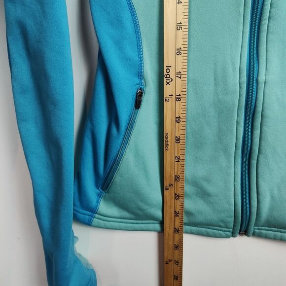 Patagonia Full-Zip Hoodie Sweatshirt Women's S Blue/Blue Long Slvs Thumb Holes - Picture 5 of 9